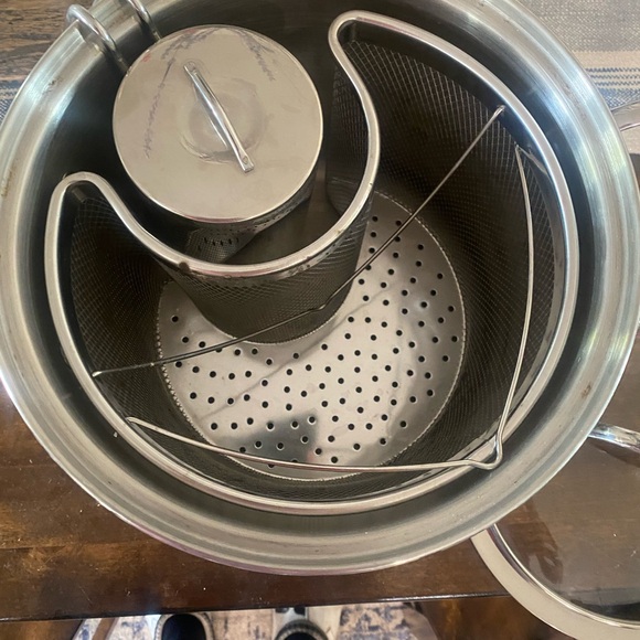 Princess House All In One 10 Quart Pasta Stainless Steel Cookware - Picture 5 of 10